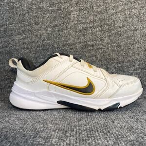 Nike Defy All Day Training Sneakers White Black Gold Mens 9.5 Running Shoes